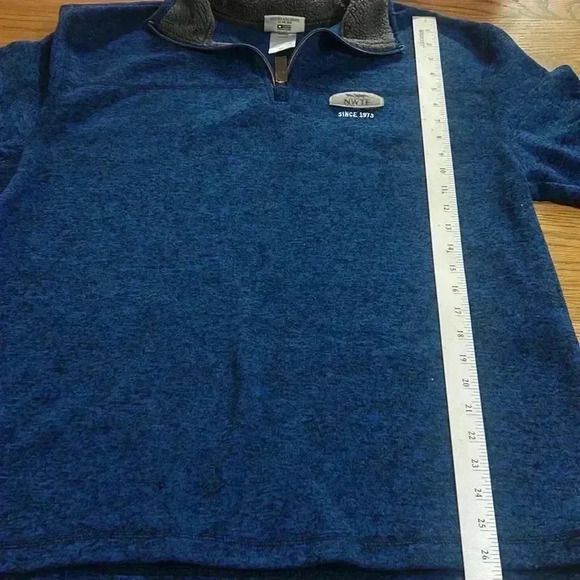 National Wild Turkey Federation Jacket Pullover XXL Men's Blue Fleece 1/4‎ Zip - Picture 6 of 7